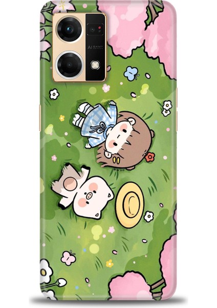 Oppo Reno 7 Ile Uyumlu Hd Baskılı Silikon (Ortasertlikte) Kılıf - 152