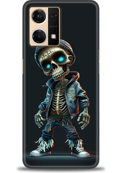 Oppo Reno 7 Ile Uyumlu Hd Baskılı Silikon (Ortasertlikte) Kılıf - 433
