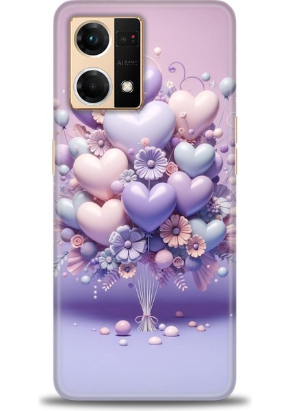 Oppo Reno 7 Ile Uyumlu Hd Baskılı Silikon (Ortasertlikte) Kılıf - 744