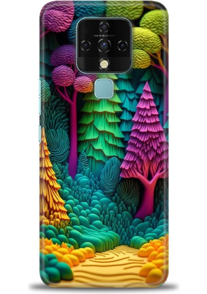Tecno Camon 16 (CE7J) Ile Uyumlu Hd Baskılı Silikon (Ortasertlikte) Kılıf - 846