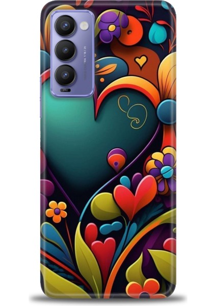 Tecno Camon 18 / 18P (CH6N - CH7N ) Ile Uyumlu Hd Baskılı Silikon (Ortasertlikte) Kılıf - 534