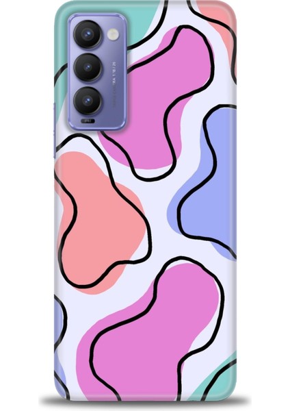 Tecno Camon 18 / 18P (CH6N - CH7N ) Ile Uyumlu Hd Baskılı Silikon (Ortasertlikte) Kılıf - 708