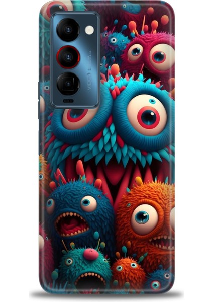 Tecno Camon 18 Premier (CH9N) Premier Ile Uyumlu Hd Baskılı Silikon (Ortasertlikte) Kılıf - 90