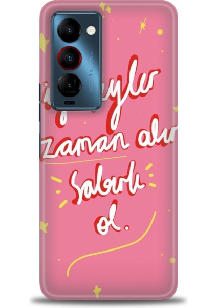 Tecno Camon 18 Premier (CH9N) Premier Ile Uyumlu Hd Baskılı Silikon (Ortasertlikte) Kılıf - 202