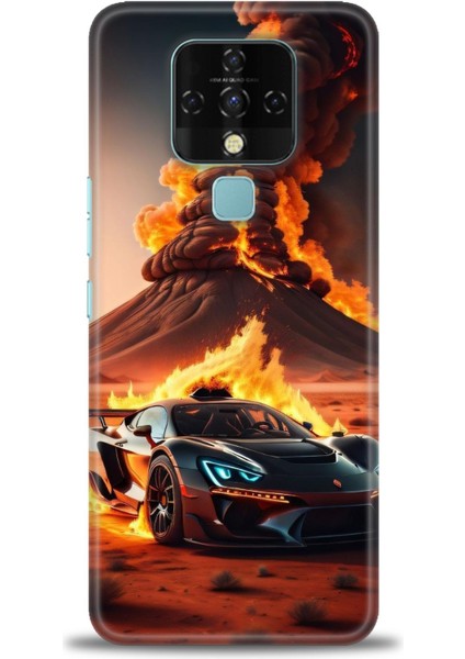 Tecno Camon 16 (CE7J) Ile Uyumlu Hd Baskılı Silikon (Ortasertlikte) Kılıf - 856