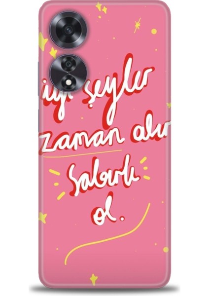 Oppo A60 Ile Uyumlu Hd Baskılı Silikon (Ortasertlikte) Kılıf - 202
