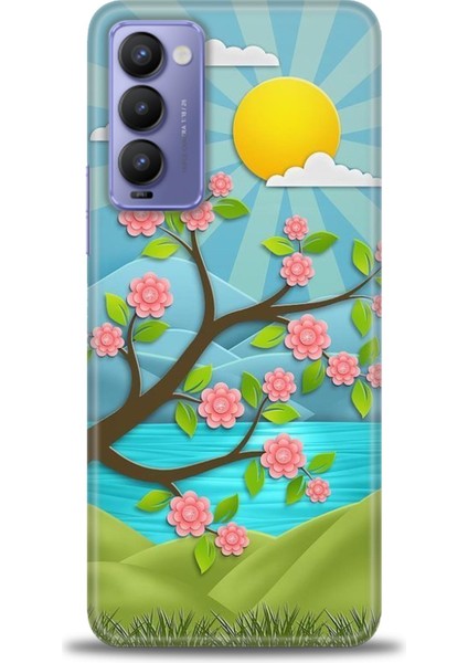 Tecno Camon 18 / 18P (CH6N - CH7N ) Ile Uyumlu Hd Baskılı Silikon (Ortasertlikte) Kılıf - 746