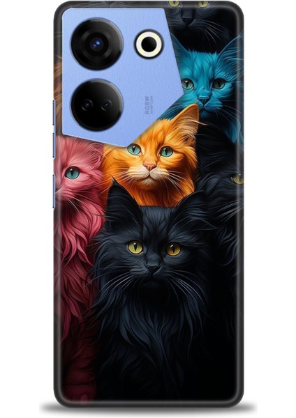 Tecno Camon 20 Pro 4g (CK7N)İLE Uyumlu Hd Baskılı Silikon (Ortasertlikte) Kılıf - 126