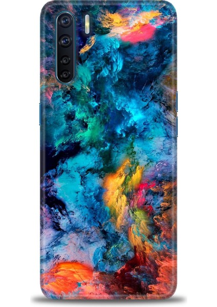 Oppo A91 Ile Uyumlu Hd Baskılı Silikon (Ortasertlikte) Kılıf - 555