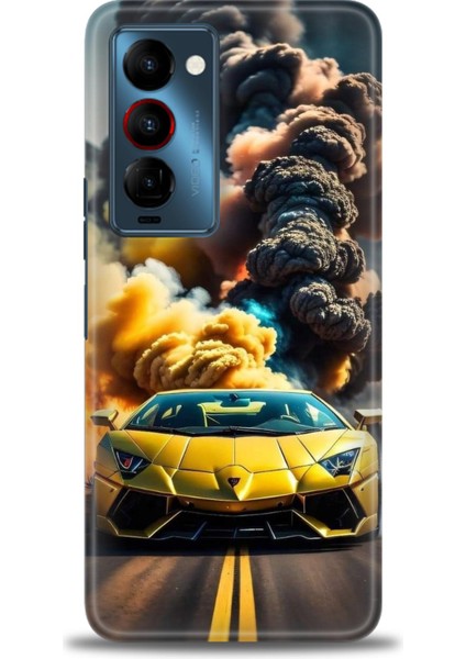 Tecno Camon 18 Premier (CH9N) Premier Ile Uyumlu Hd Baskılı Silikon (Ortasertlikte) Kılıf - 853