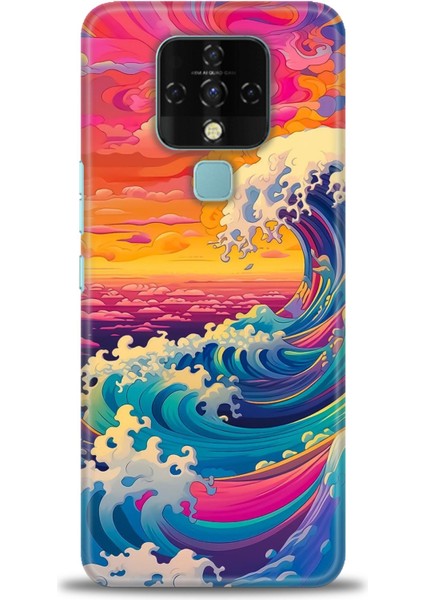 Tecno Camon 16 (CE7J) Ile Uyumlu Hd Baskılı Silikon (Ortasertlikte) Kılıf - 556