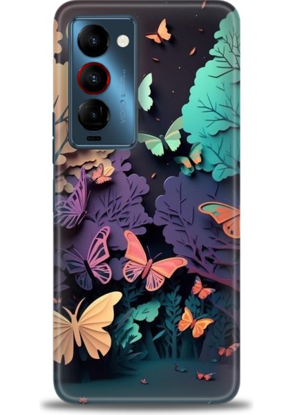 Tecno Camon 18 Premier (CH9N) Premier Ile Uyumlu Hd Baskılı Silikon (Ortasertlikte) Kılıf - 522