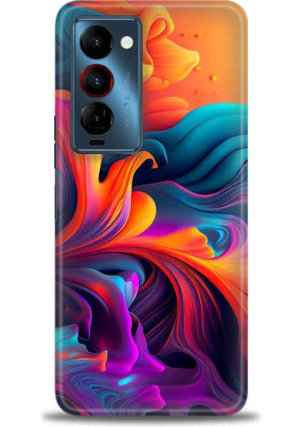 Tecno Camon 18 Premier (CH9N) Premier Ile Uyumlu Hd Baskılı Silikon (Ortasertlikte) Kılıf - 806