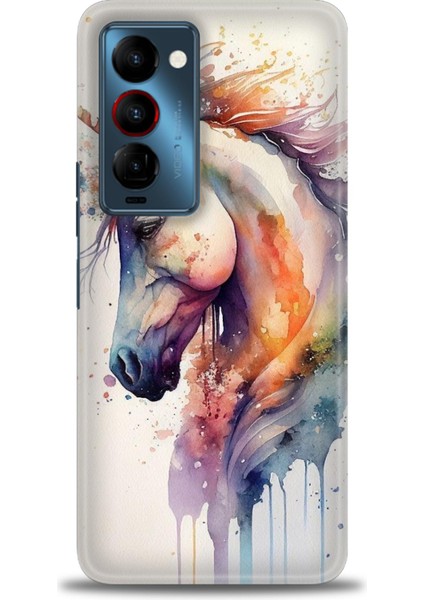 Tecno Camon 18 Premier (CH9N) Premier Ile Uyumlu Hd Baskılı Silikon (Ortasertlikte) Kılıf - 110