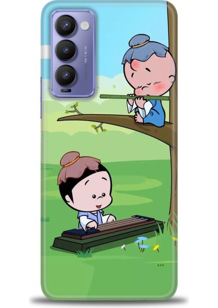 Tecno Camon 18 / 18P (CH6N - CH7N ) Ile Uyumlu Hd Baskılı Silikon (Ortasertlikte) Kılıf - 656