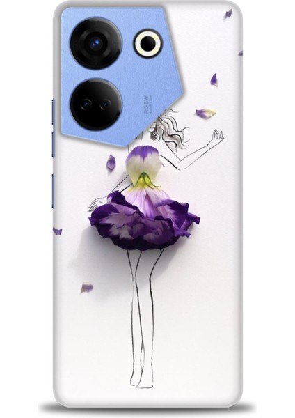 Tecno Camon 20 Pro 4g (CK7N)İLE Uyumlu Hd Baskılı Silikon (Ortasertlikte) Kılıf - 740