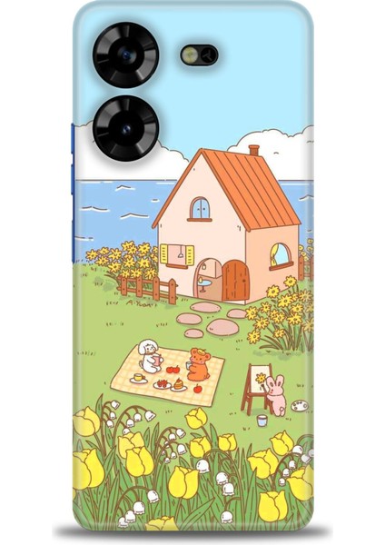 Tecno Pova 5 Ile Uyumlu Hd Baskılı Silikon (Ortasertlikte) Kılıf - 827