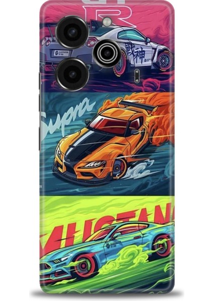 Tecno Pova 6 Pro Ile Uyumlu Hd Baskılı Silikon (Ortasertlikte) Kılıf - 986
