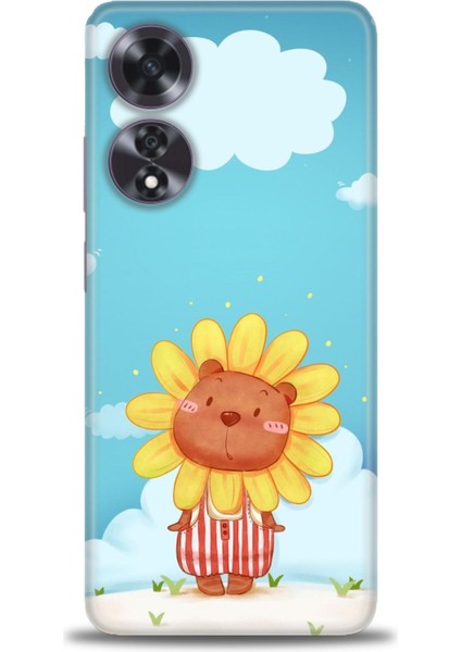 Oppo A60 Ile Uyumlu Hd Baskılı Silikon (Ortasertlikte) Kılıf - 423