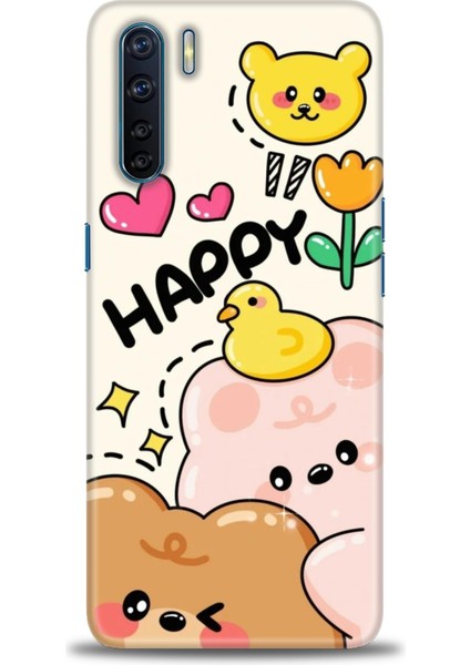 Oppo Reno 3 Ile Uyumlu Hd Baskılı Silikon (Ortasertlikte) Kılıf - 38