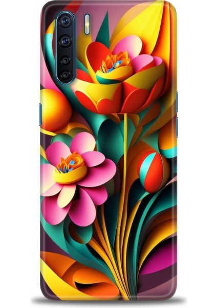Oppo Reno 3 Ile Uyumlu Hd Baskılı Silikon (Ortasertlikte) Kılıf - 532