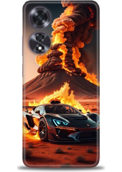 Oppo A60 Ile Uyumlu Hd Baskılı Silikon (Ortasertlikte) Kılıf - 856