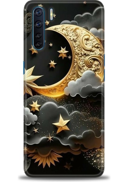 Oppo Reno 3 Ile Uyumlu Hd Baskılı Silikon (Ortasertlikte) Kılıf - 722