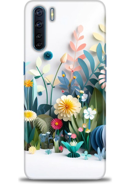Oppo Reno 3 Ile Uyumlu Hd Baskılı Silikon (Ortasertlikte) Kılıf - 754