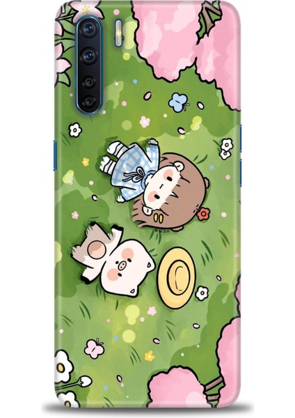 Oppo A91 Ile Uyumlu Hd Baskılı Silikon (Ortasertlikte) Kılıf - 152