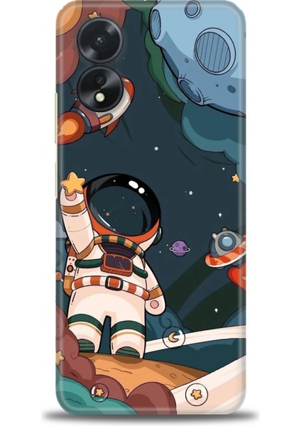 Oppo A38 Ile Uyumlu Hd Baskılı Silikon (Ortasertlikte) Kılıf - 1100