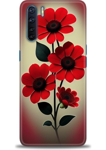 Oppo Reno 3 Ile Uyumlu Hd Baskılı Silikon (Ortasertlikte) Kılıf - 347