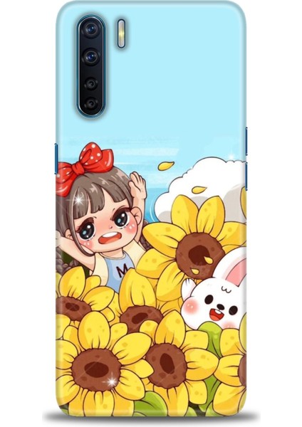 Oppo A91 Ile Uyumlu Hd Baskılı Silikon (Ortasertlikte) Kılıf - 925