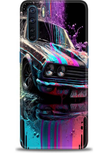 Oppo Reno 3 Ile Uyumlu Hd Baskılı Silikon (Ortasertlikte) Kılıf - 574