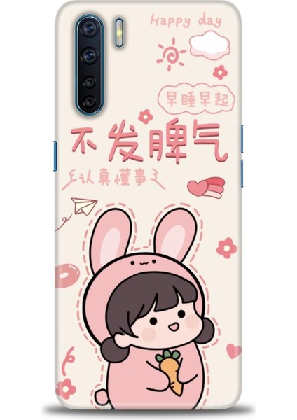 Oppo Reno 3 Ile Uyumlu Hd Baskılı Silikon (Ortasertlikte) Kılıf - 775