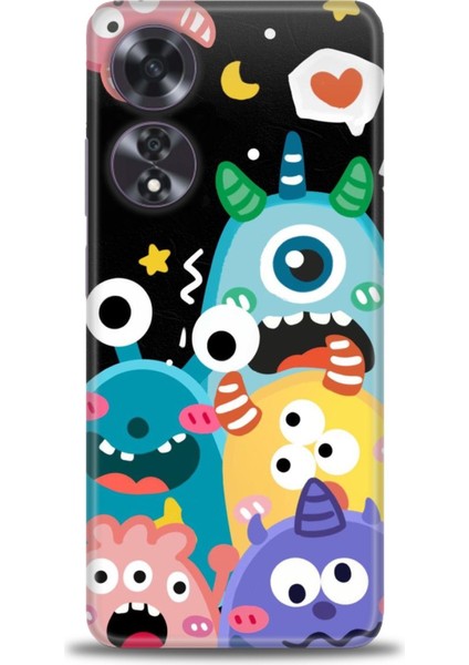 Oppo A60 Ile Uyumlu Hd Baskılı Silikon (Ortasertlikte) Kılıf - 876