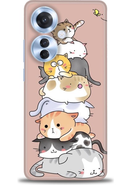 Oppo Reno 11F Ile Uyumlu Hd Baskılı Silikon (Ortasertlikte) Kılıf - 955