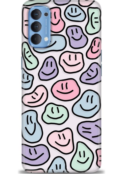 Oppo Reno 4 Ile Uyumlu Hd Baskılı Silikon (Ortasertlikte) Kılıf - 70