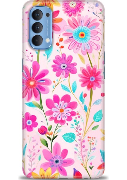Oppo Reno 4 Ile Uyumlu Hd Baskılı Silikon (Ortasertlikte) Kılıf - 548