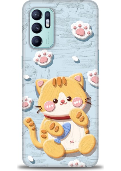 Oppo Reno 6 Ile Uyumlu Hd Baskılı Silikon (Ortasertlikte) Kılıf - 94