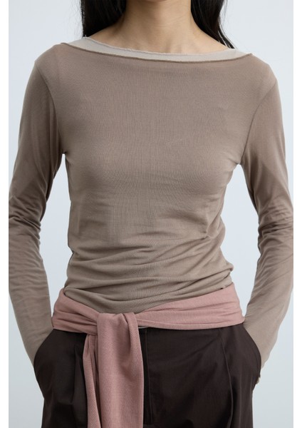 Sütlü Kahve Lindy Bluz