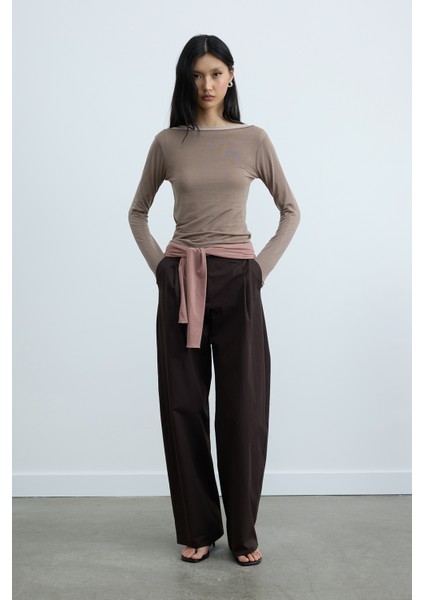 Sütlü Kahve Lindy Bluz modelleri