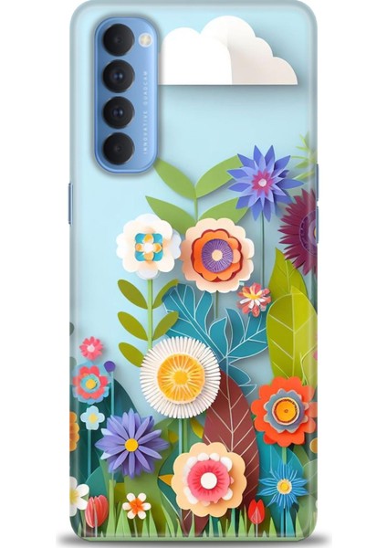 Oppo Reno 4 Pro Ile Uyumlu Hd Baskılı Silikon (Ortasertlikte) Kılıf - 352