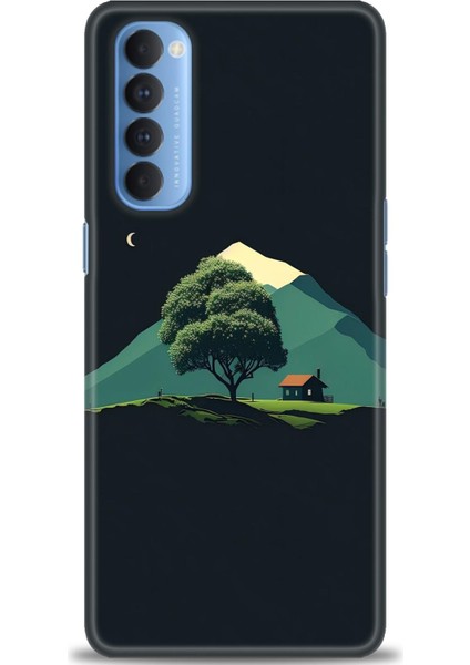 Oppo Reno 4 Pro Ile Uyumlu Hd Baskılı Silikon (Ortasertlikte) Kılıf - 564