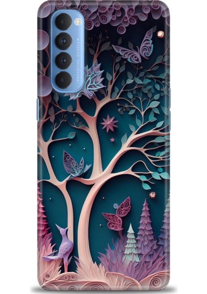 Oppo Reno 4 Pro Ile Uyumlu Hd Baskılı Silikon (Ortasertlikte) Kılıf - 844
