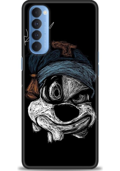 Oppo Reno 4 Pro Ile Uyumlu Hd Baskılı Silikon (Ortasertlikte) Kılıf - 942