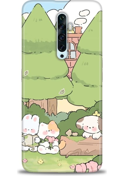 Oppo Reno 2z Ile Uyumlu Hd Baskılı Silikon (Ortasertlikte) Kılıf - 890