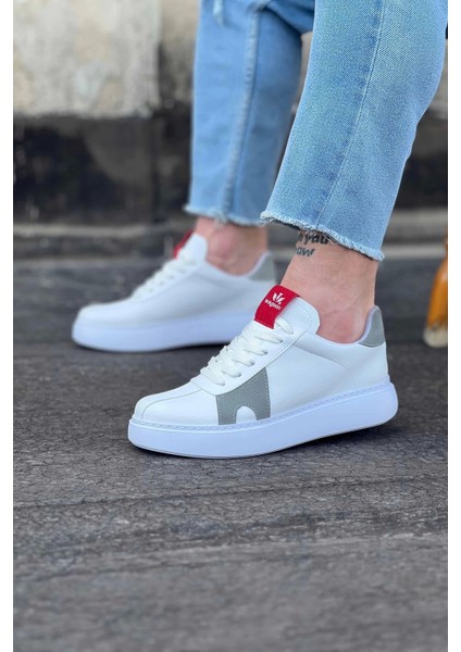 Wagoon WG040 Beyaz Gri Erkek Casual Ayakkabı