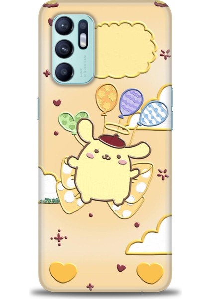 Oppo Reno 6 Ile Uyumlu Hd Baskılı Silikon (Ortasertlikte) Kılıf - 167