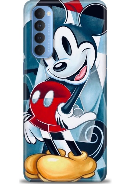 Oppo Reno 4 Pro Ile Uyumlu Hd Baskılı Silikon (Ortasertlikte) Kılıf - 824