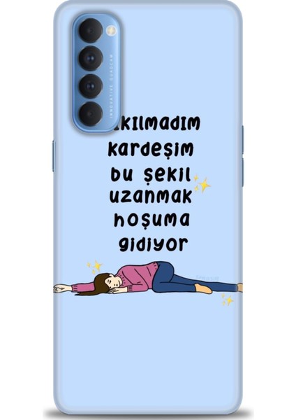 Oppo Reno 4 Pro Ile Uyumlu Hd Baskılı Silikon (Ortasertlikte) Kılıf - 1077